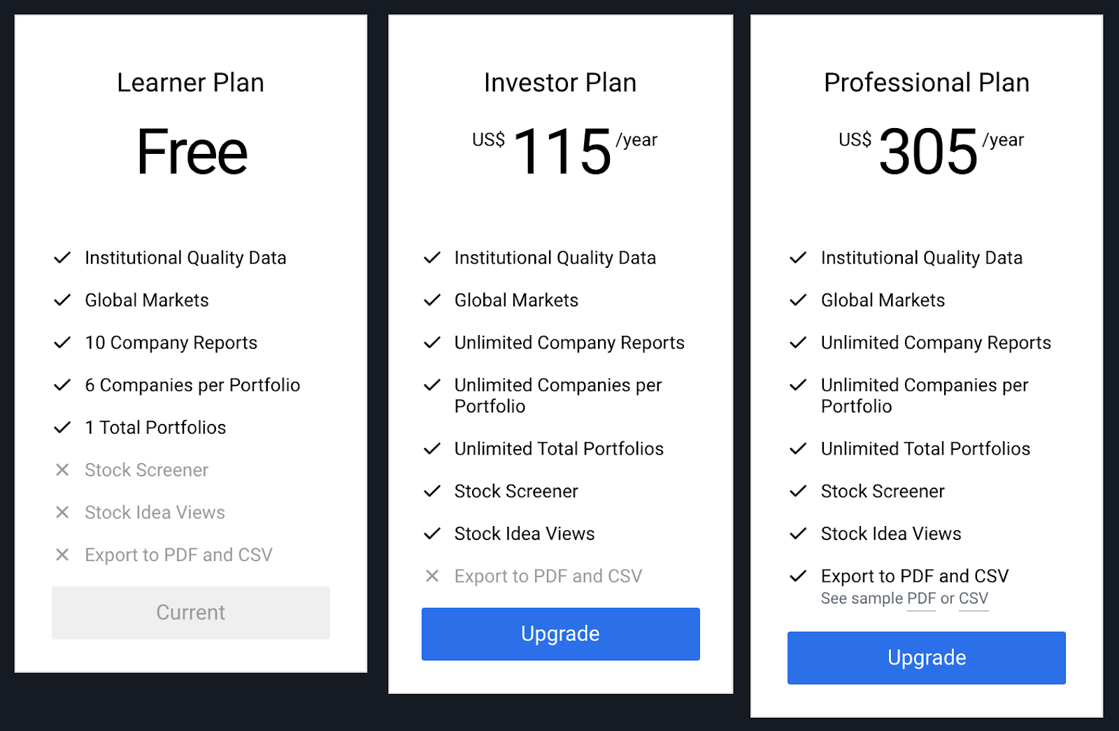 simplywallst pricing plans