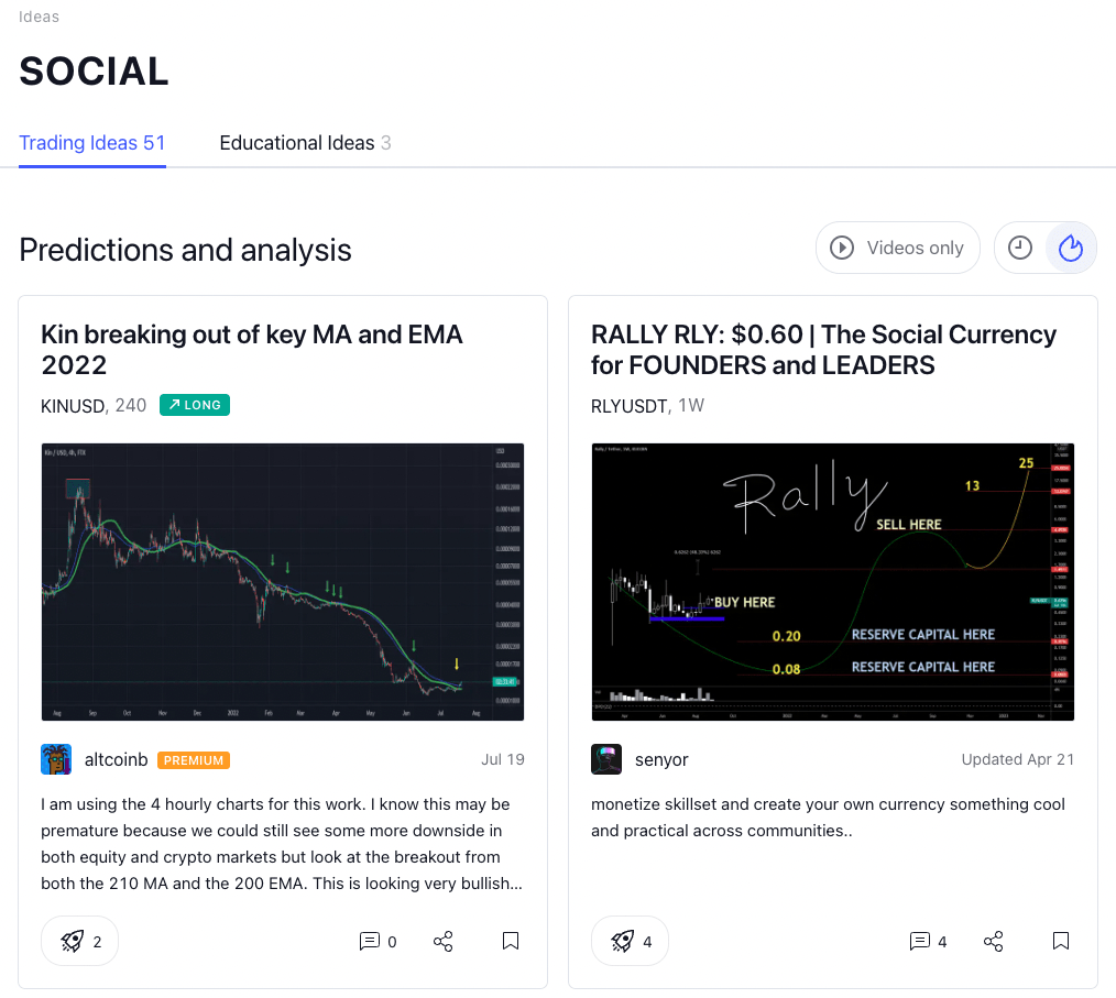 tradingview social 