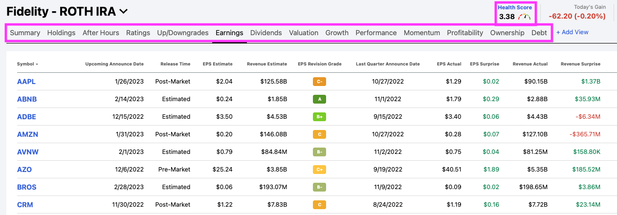 stock portfolio tracker