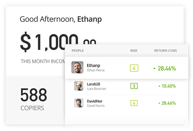 copying traders on eToro