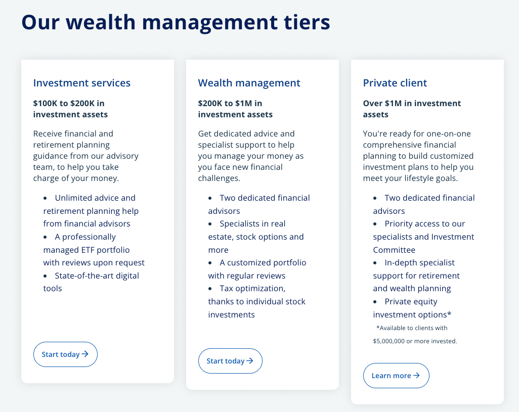 Personal capital wealth management