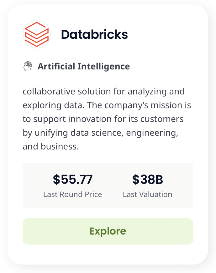 Data bricks equity bee