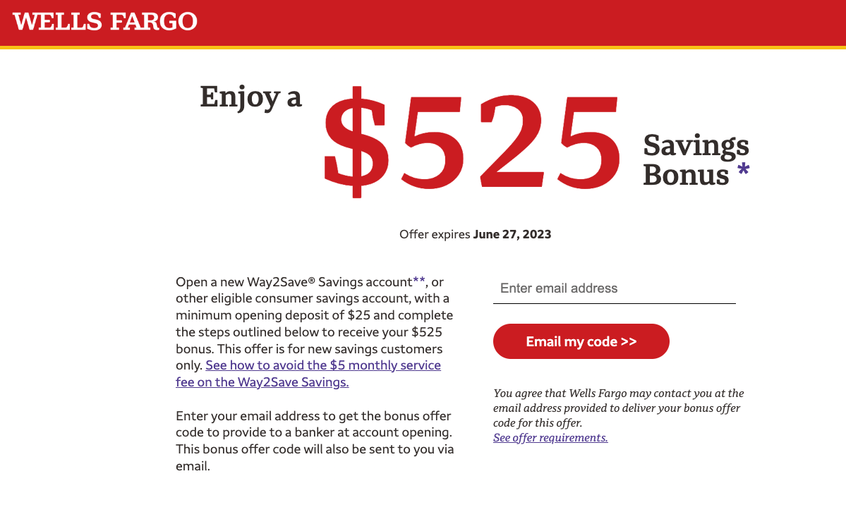 Wells Fargo Checking Bank Account Promotions and Sign Up Bonus