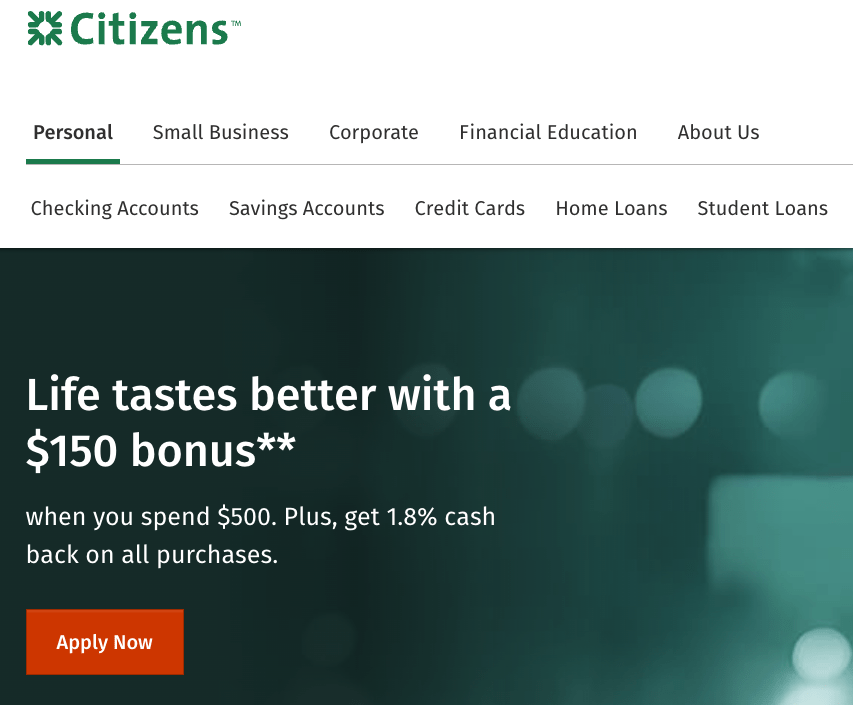 Citizens Bank Promotions Sign Up with Promo Code for Bonus