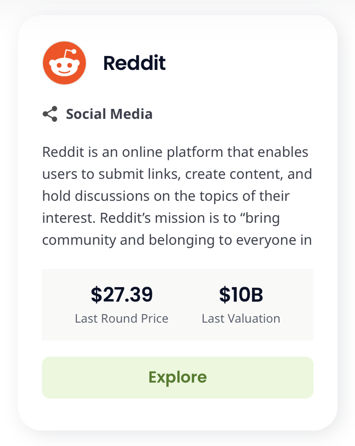 Reddit on equity bee