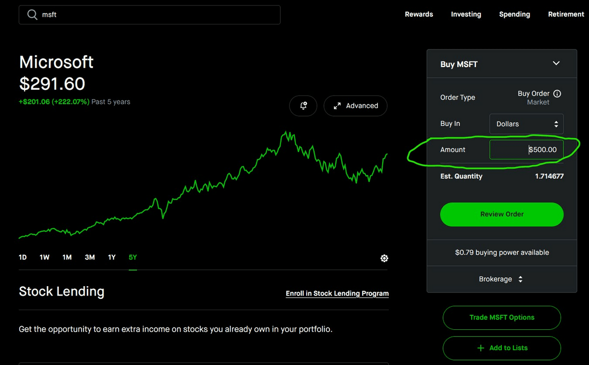 Robinhood msft2