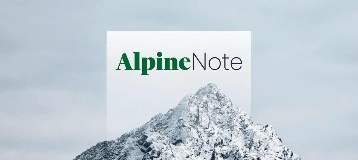 Alpine note logo