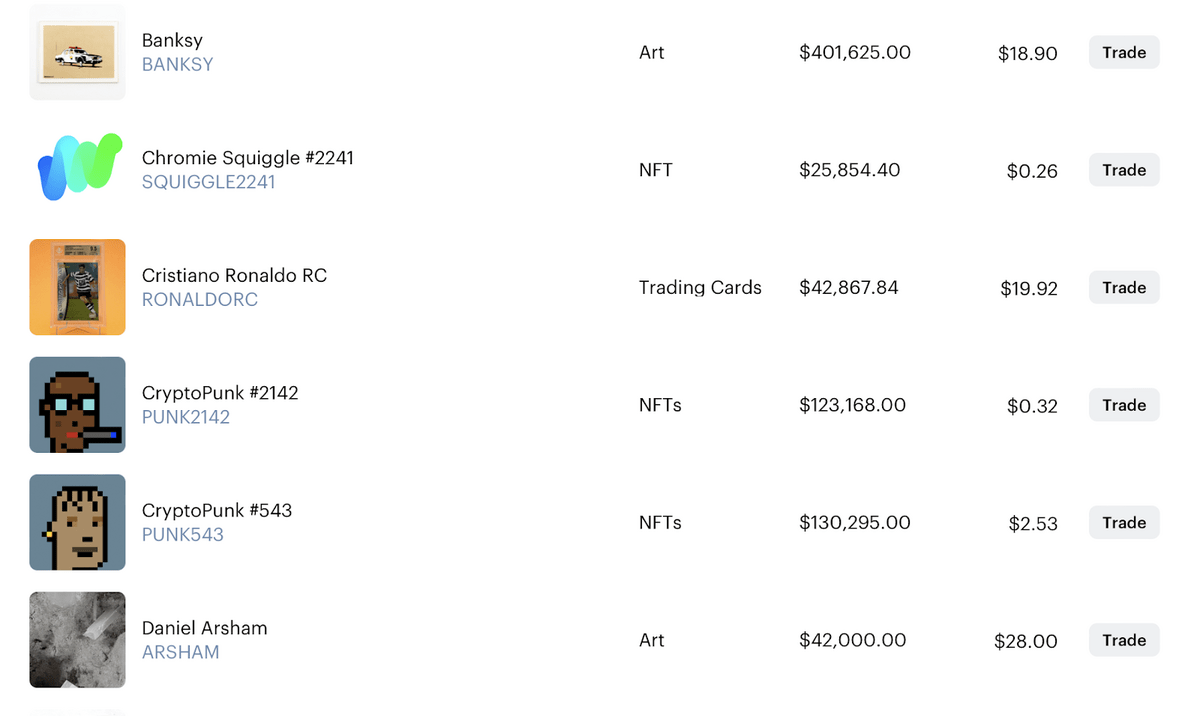 Public art investment opps