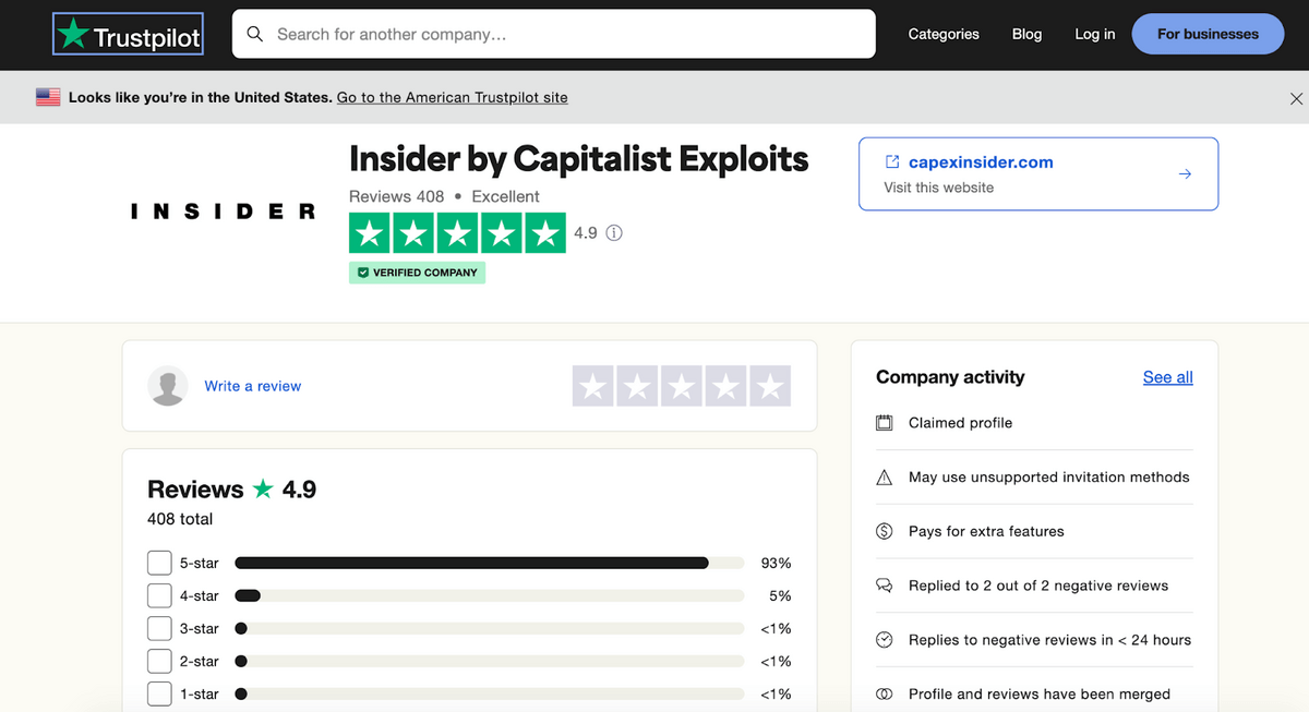 Capitalist exploits reviews