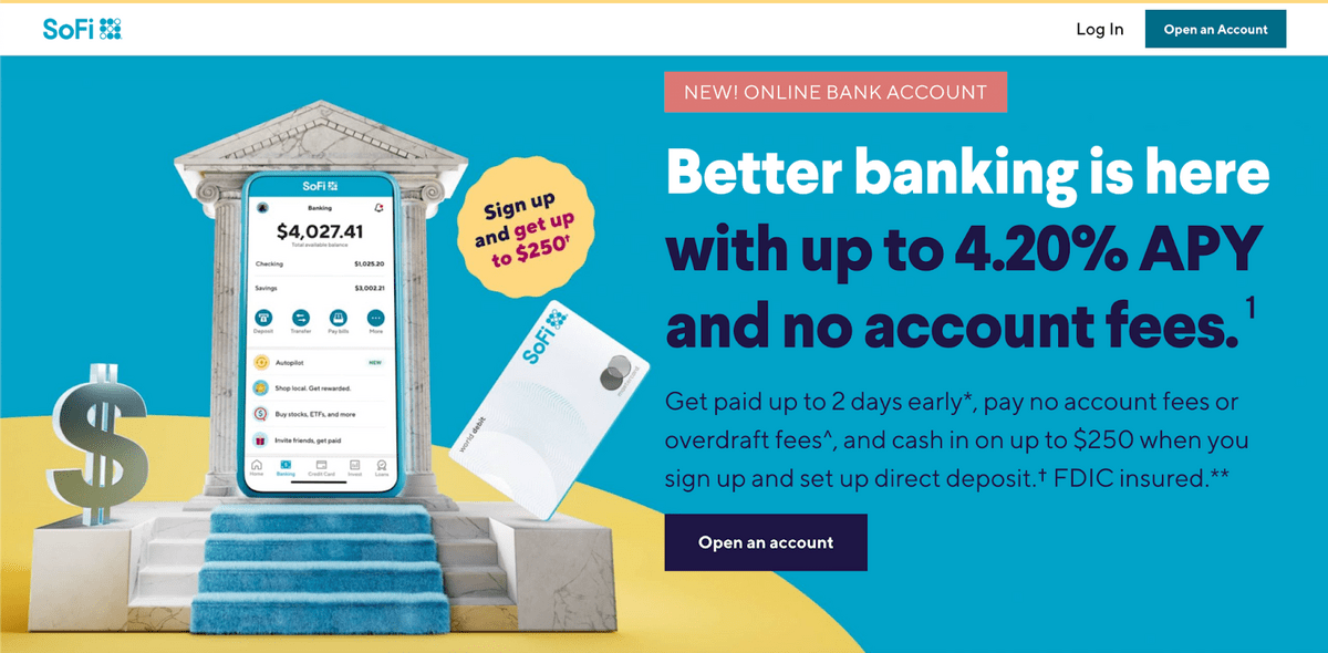 Sofi banking promo