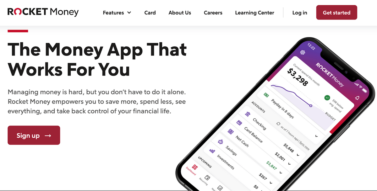 Rocket money making app