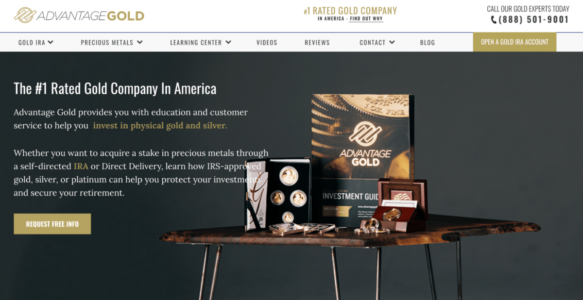 Advantage Gold Homepage