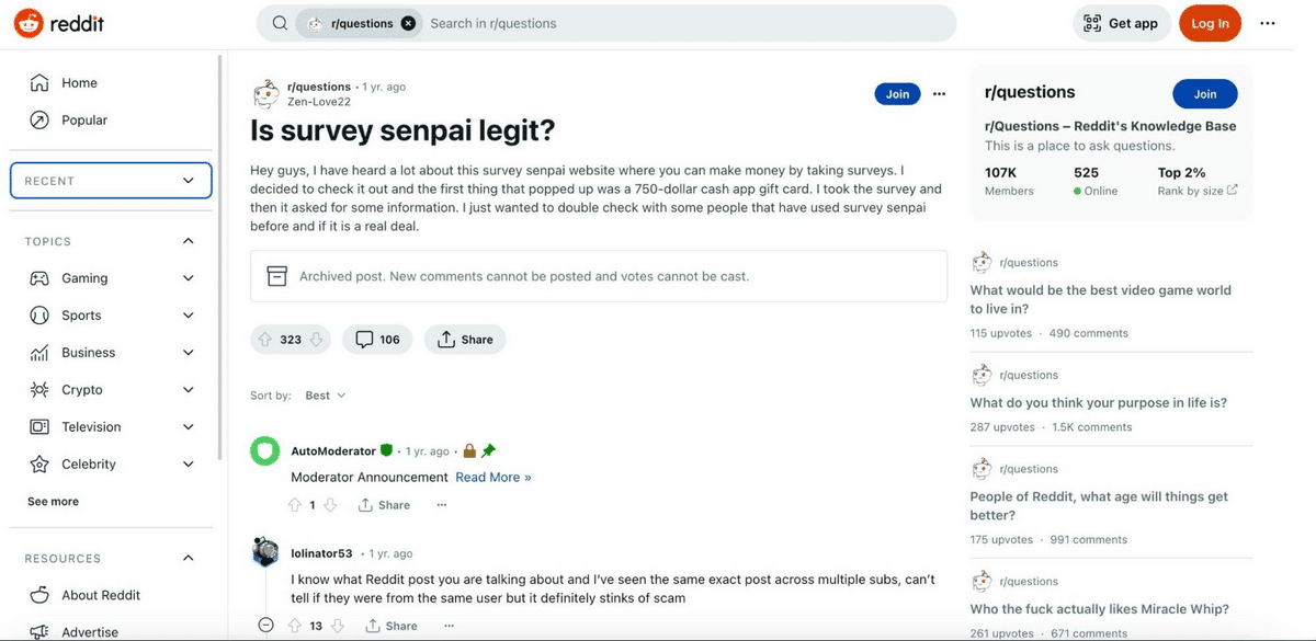 Is Survey Senpai Legit? Reviews on Paid Surveys