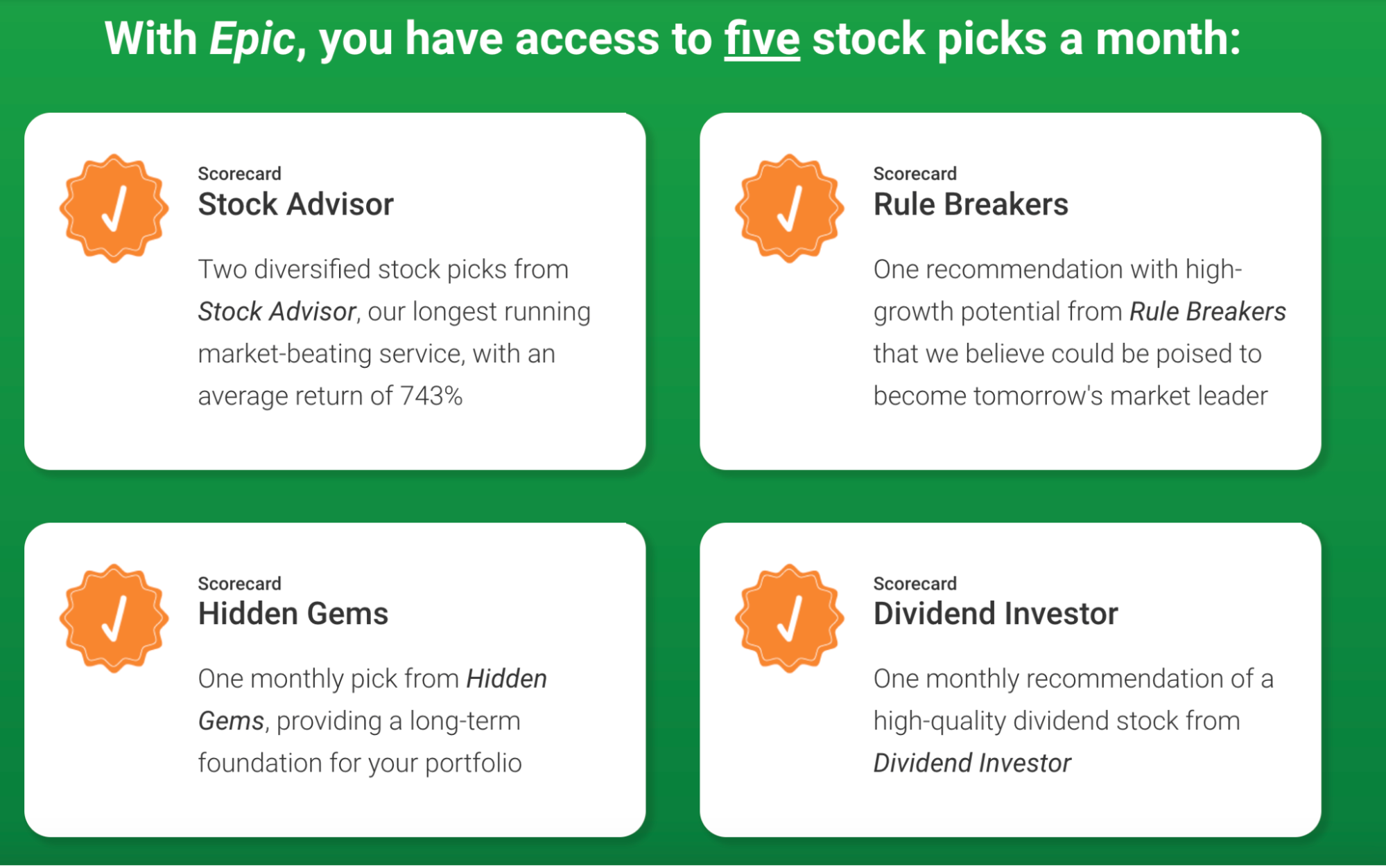 3. 5 Stock Picks Per Month