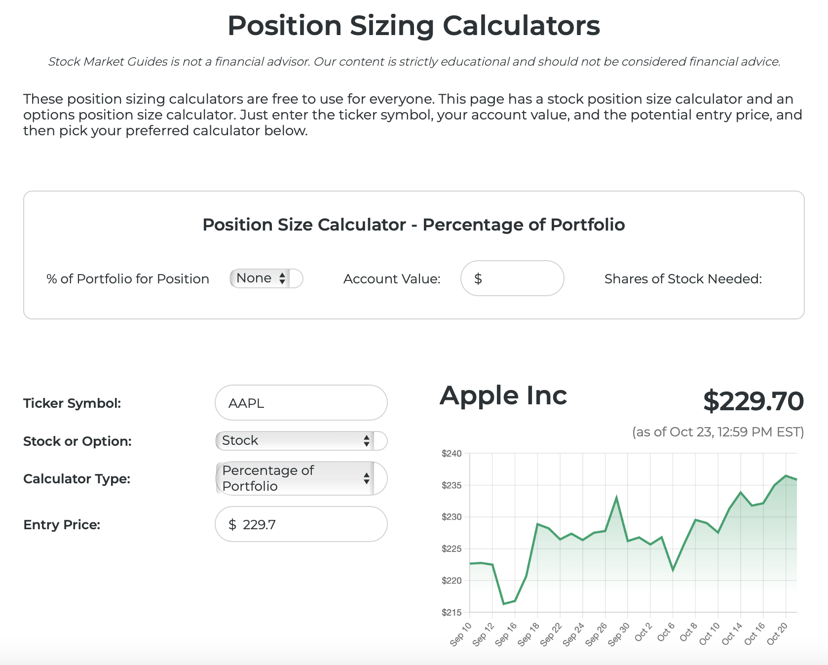 7. Position Sizing Calculators