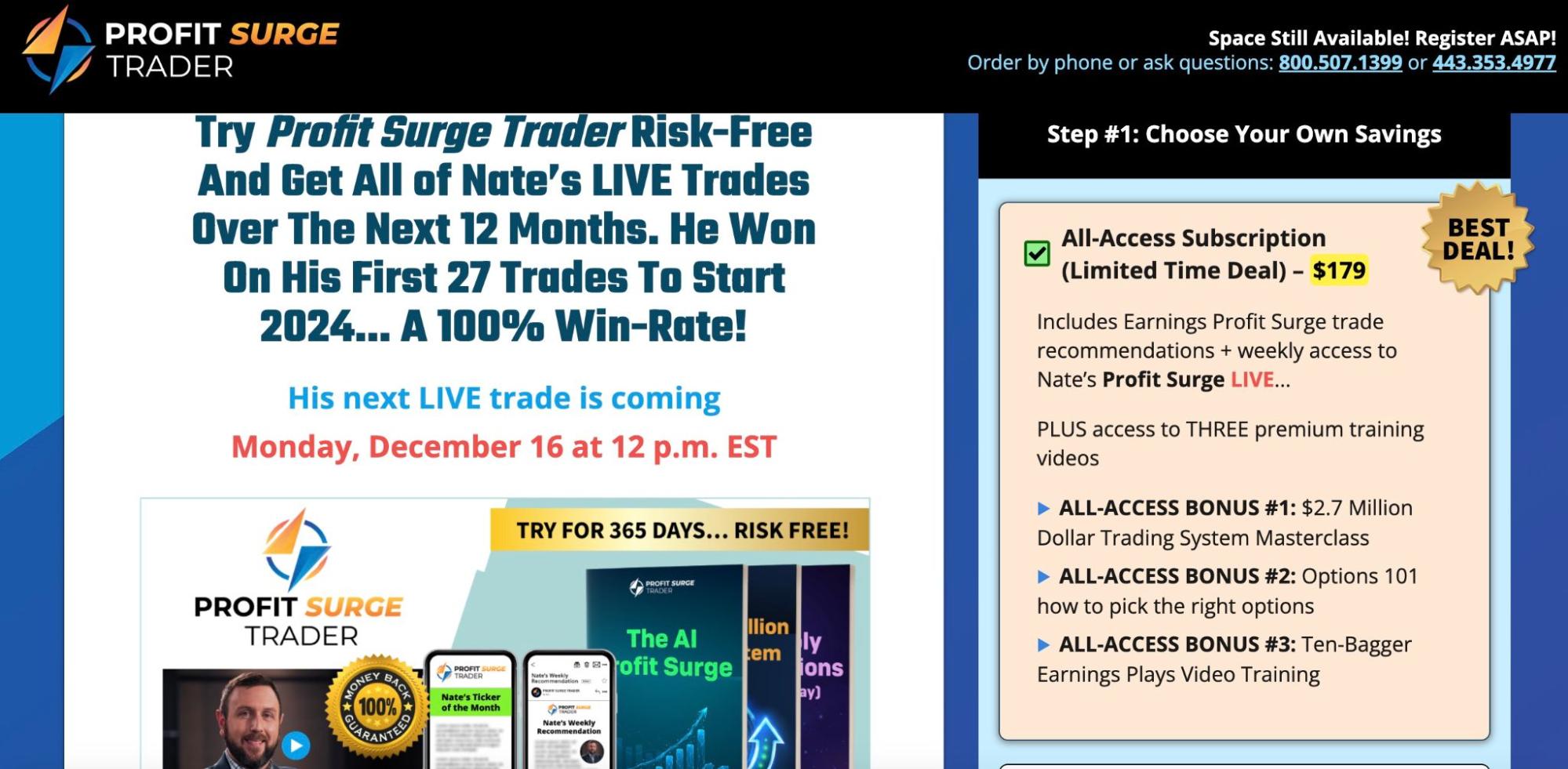 1. Profit Surge Trader Best Deal