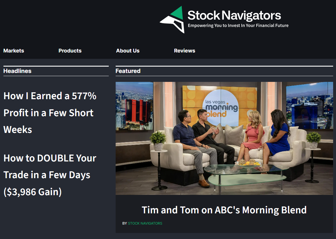 Stock Navigators home page