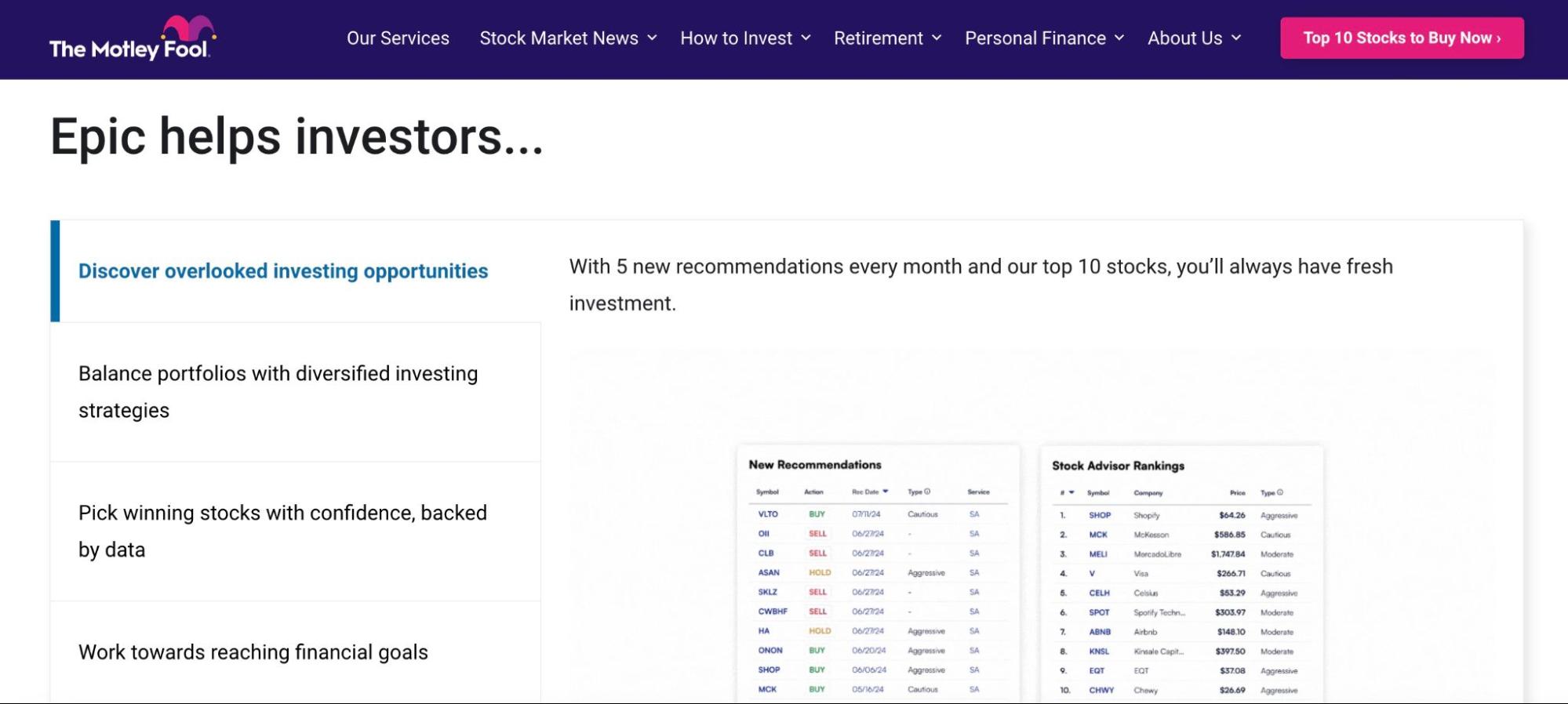 Epic helps Investors