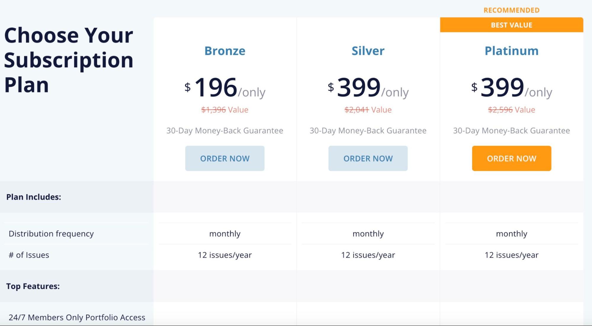 Choose Your Subscription Plan