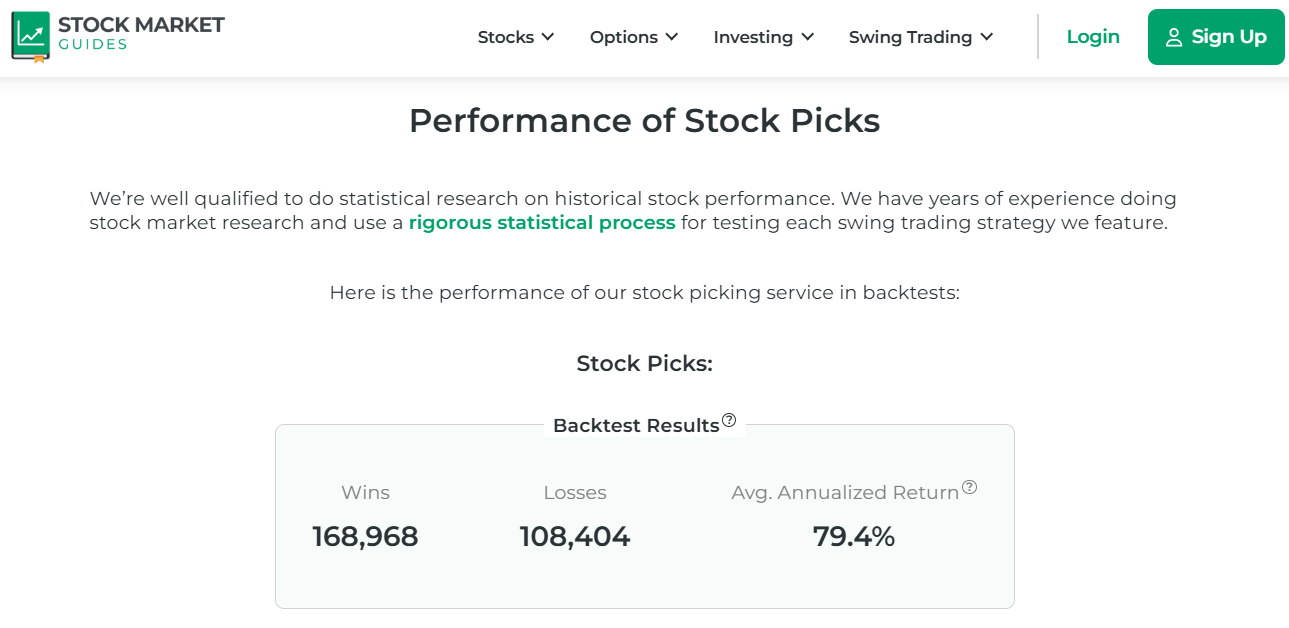 Performance of Stock Picks