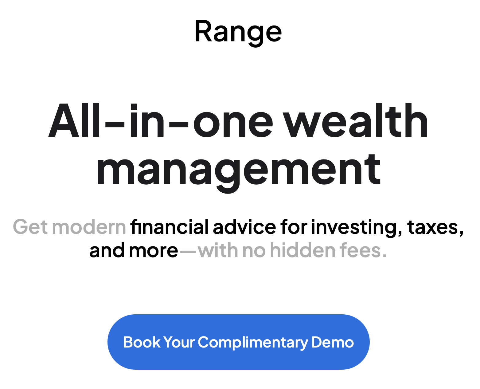 Range All In One Wealth Management