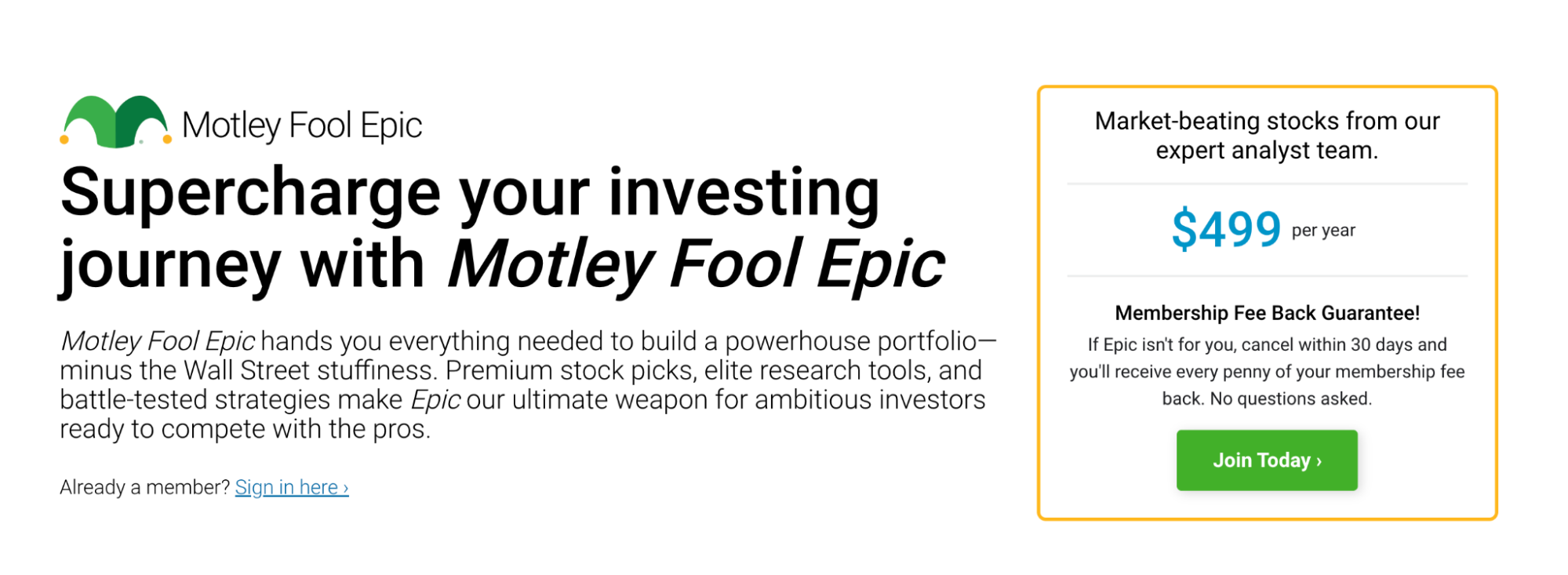 Supercharge Your Investing Journey With Motley Fool Epic