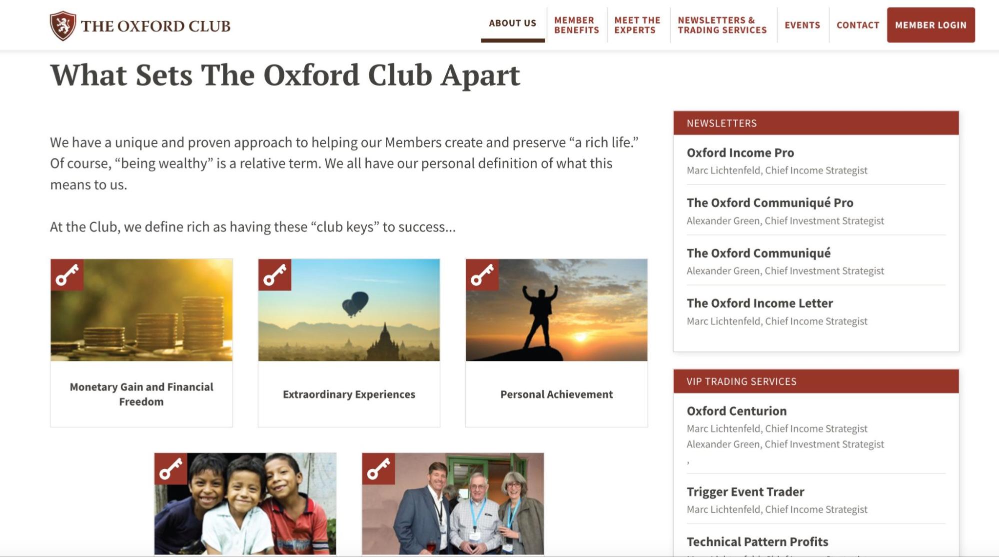 What Sets The Oxford Club Apart