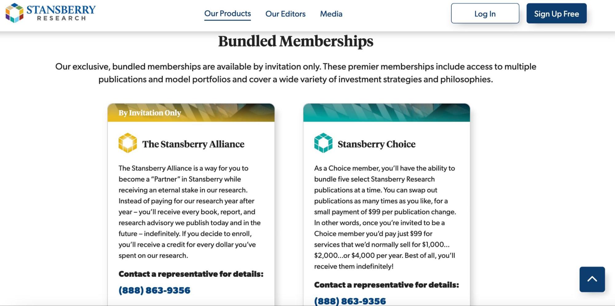 Stansberry Bundled Memberships