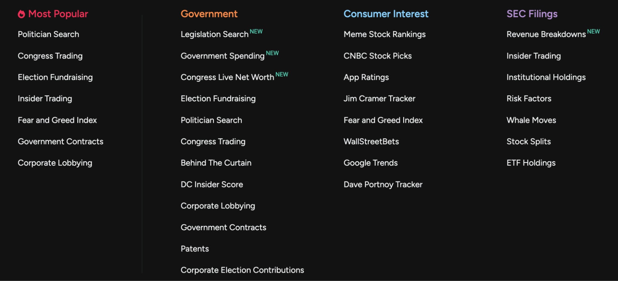Quiver Quant Interface