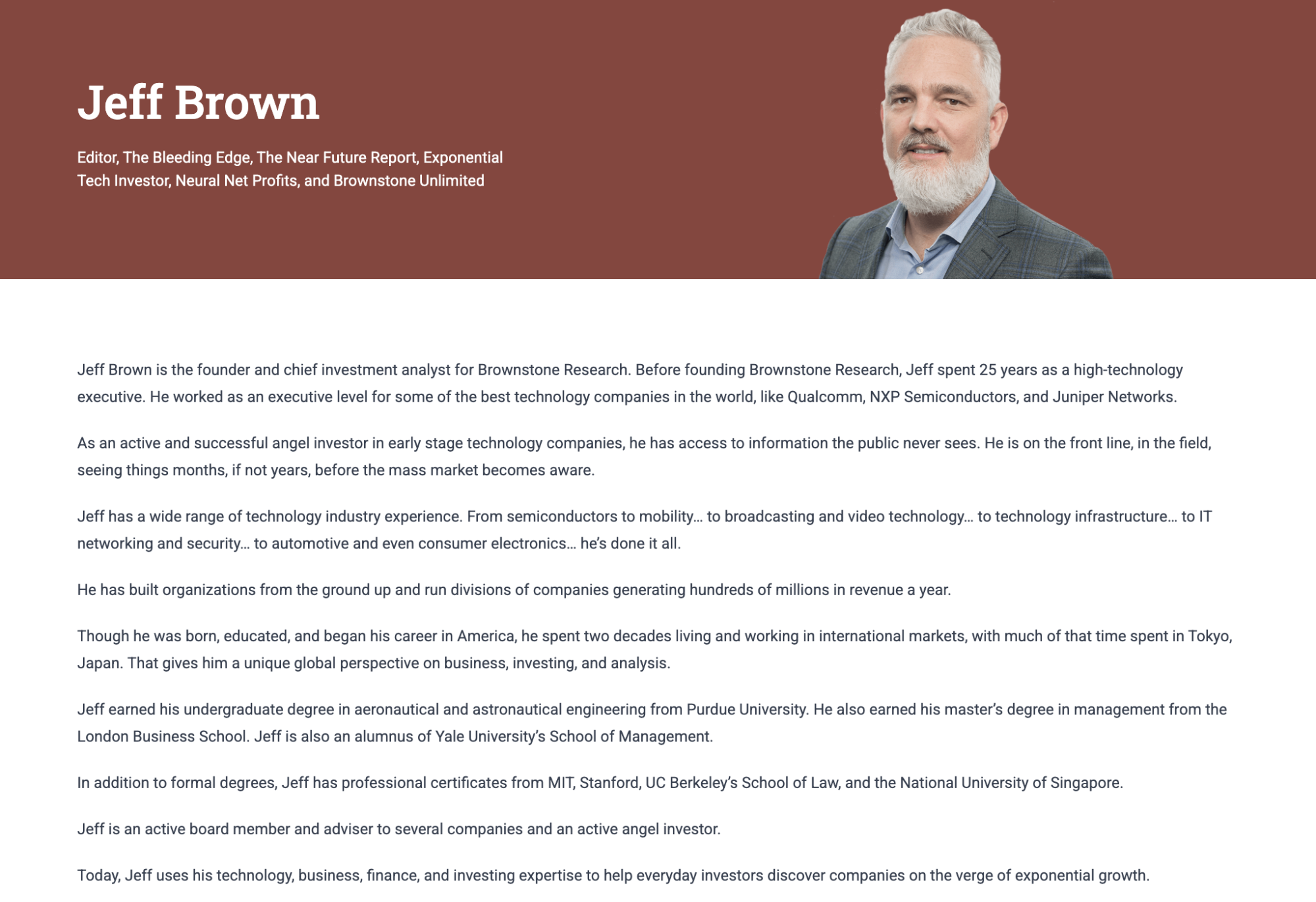 Who is Jeff Brown