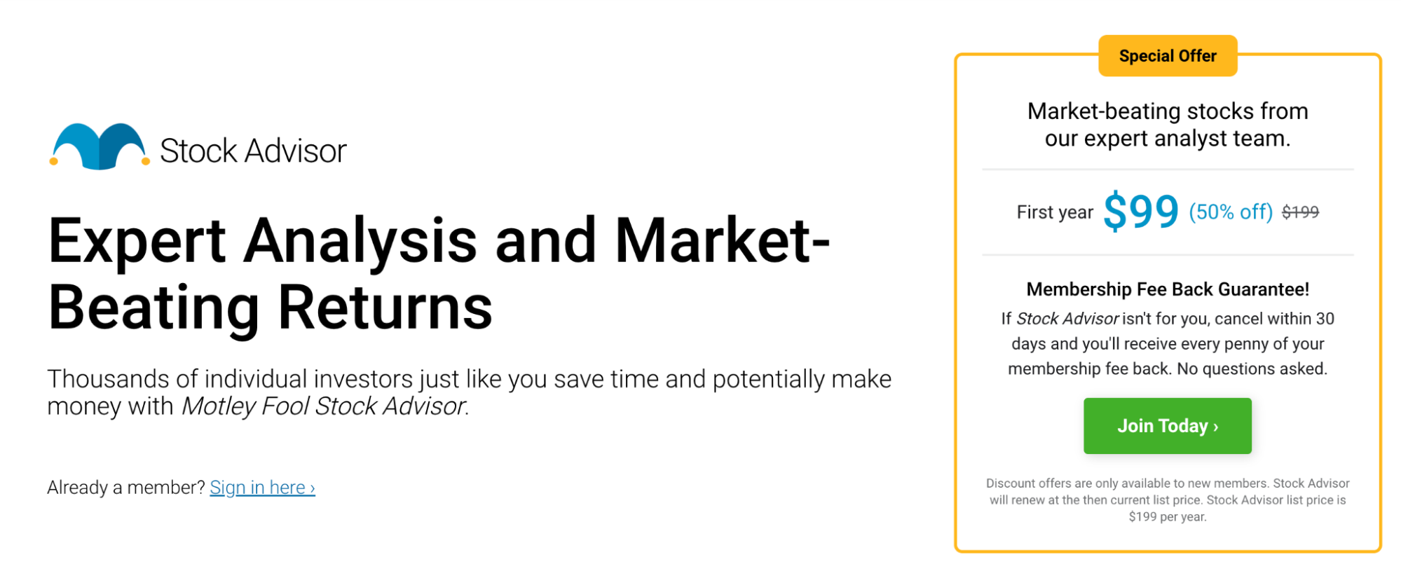 The Motley Fool (Stock Advisor)