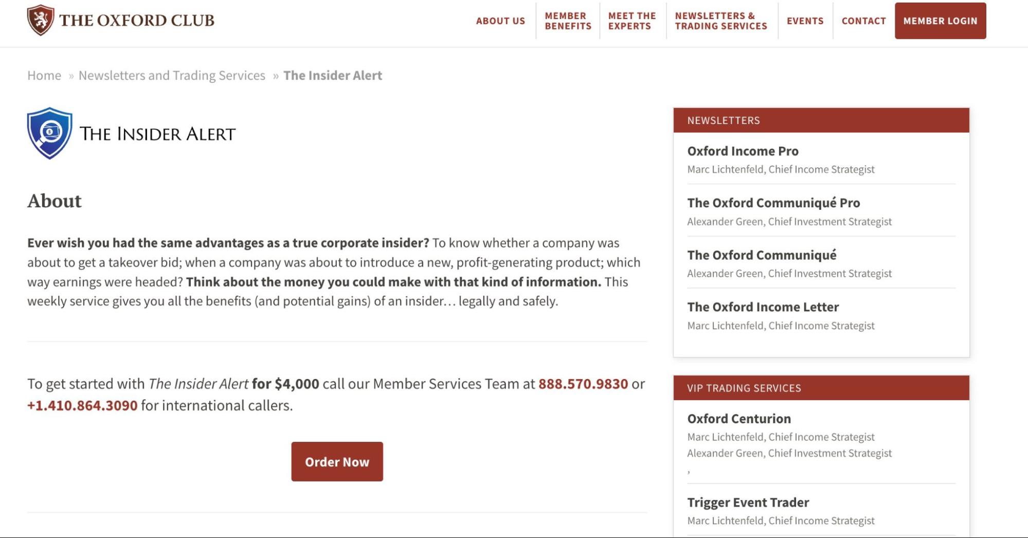 The Insider Alert