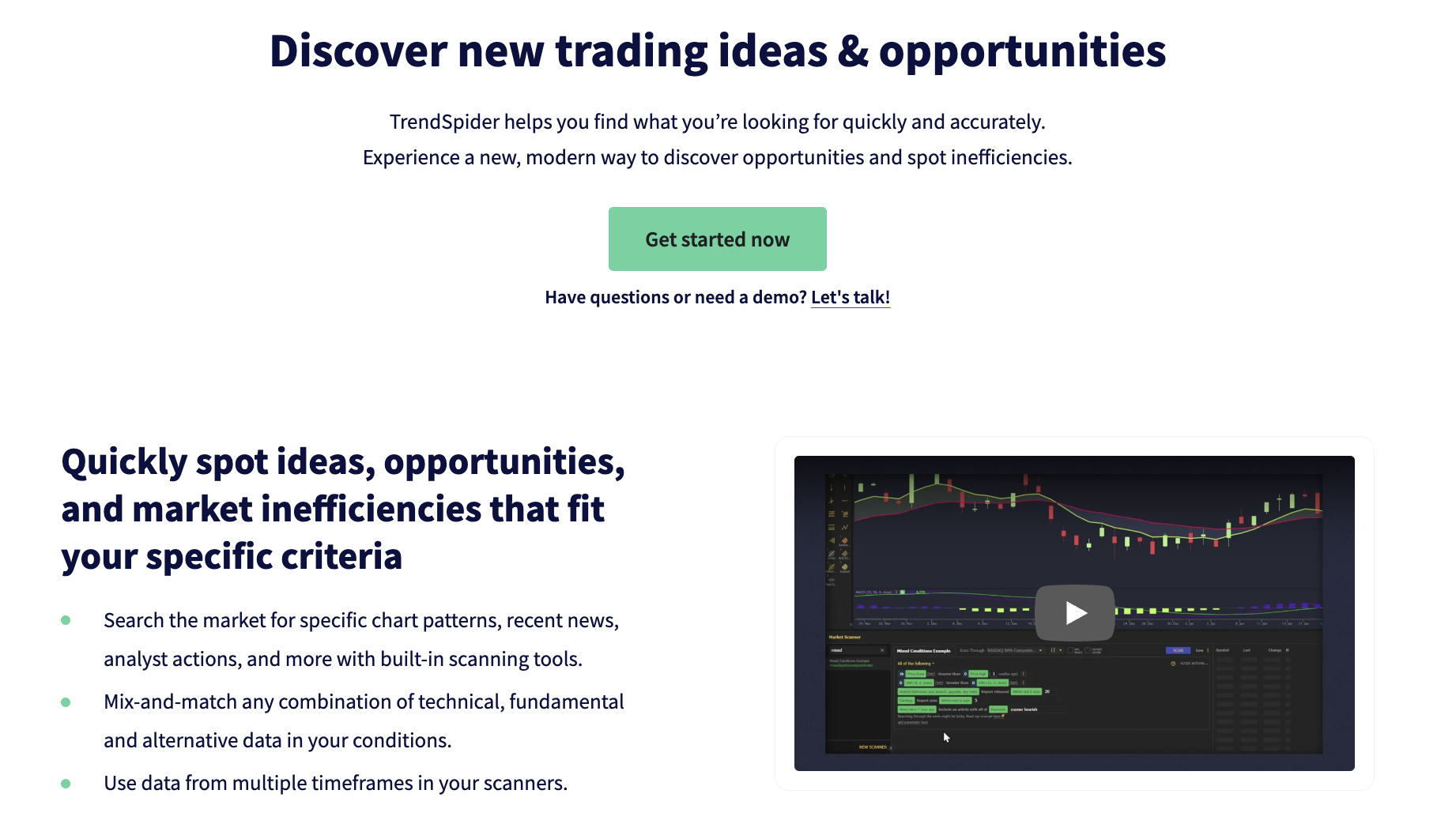 Discover New Trading Ideas & Opportunities