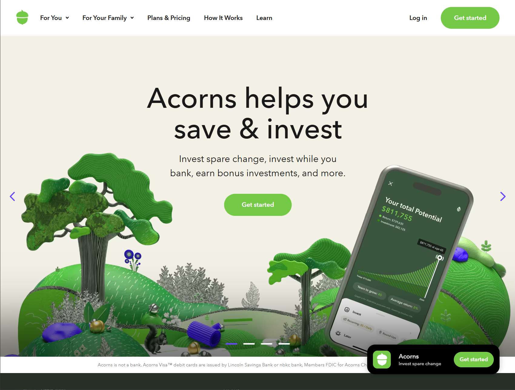 Acorns - Best for Hands-Off Investors