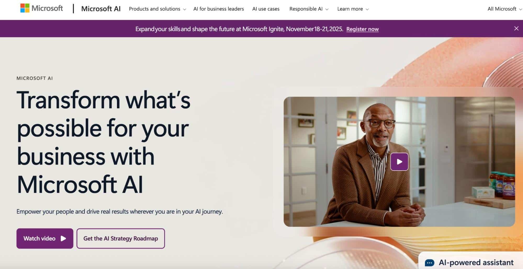 Transform whats's possible for your business with Microsoft AI